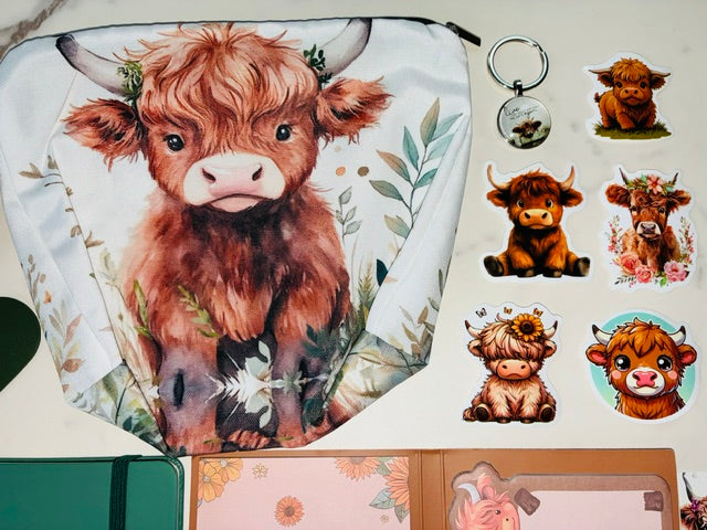 Highland Cow Bookish Bundle